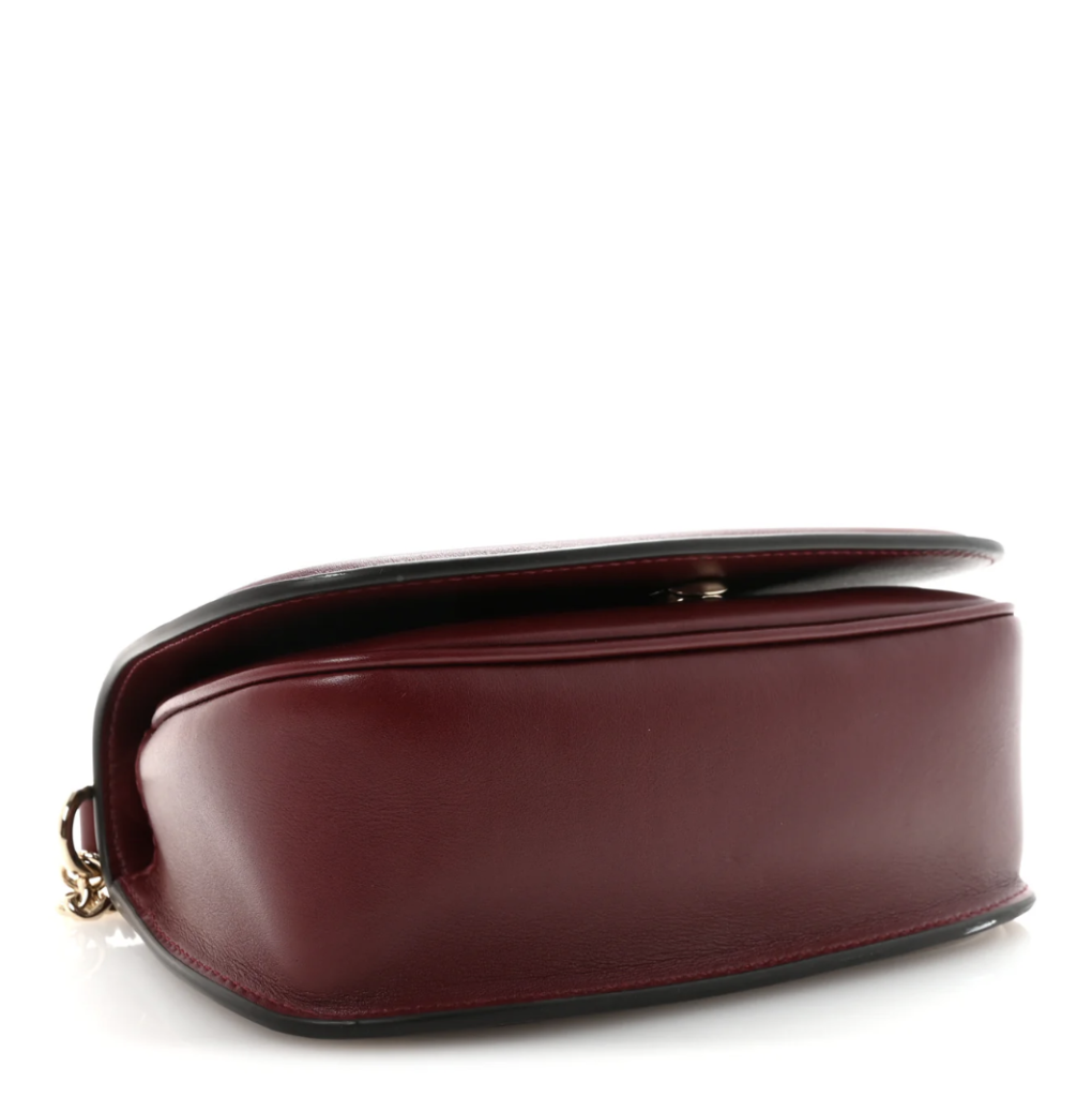 Calfskin Blondie Small Shoulder Bag Dark Red